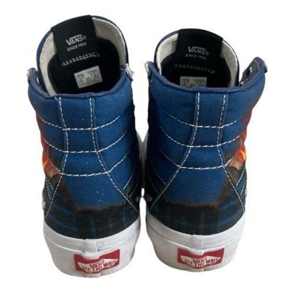 VANS Sk8 Hi Bolt Big Reveal Volcano Blue High Top Sneakers Kids Men 3.5 Women 5 - Picture 6 of 11